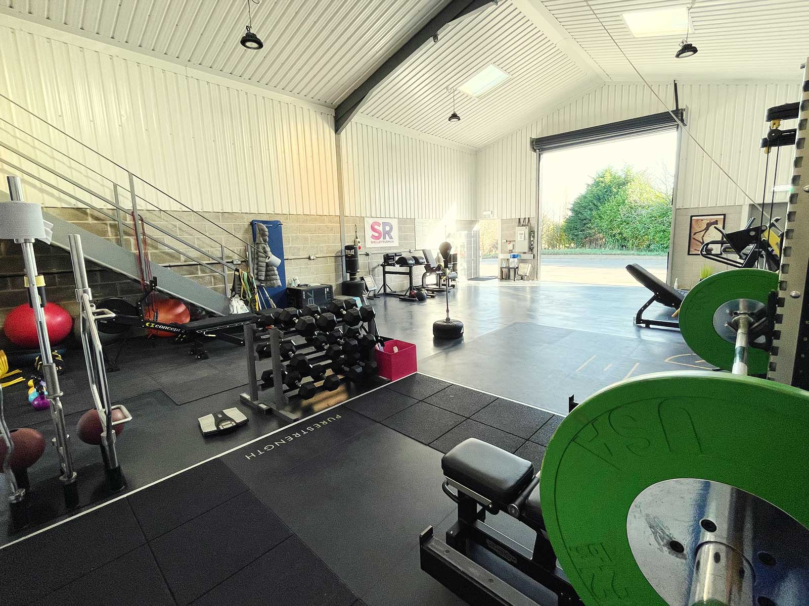 Shelley Rudman Gym – in good weather the fresh air is allowed in